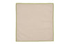 Set di 2 tovagliette americane e 2 tovaglioli colazione coppia tovagliette e tovaglioli in misto lino stampa floreale fiori morbide resistenti eleganti made in italy FIOR DI COTONE con Cordoncino Verde