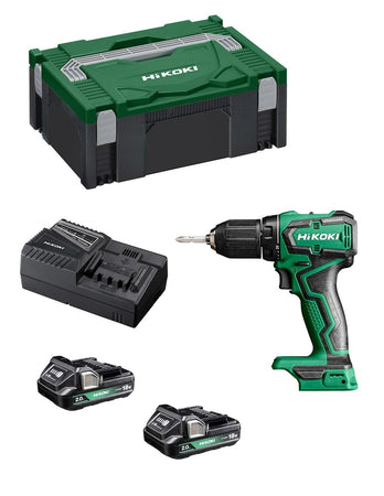Trapano Avvitatore HIKOKI DS18DDWRZ (2 x 2,0 Ah + UC18YFSL + Valigetta HSCII)