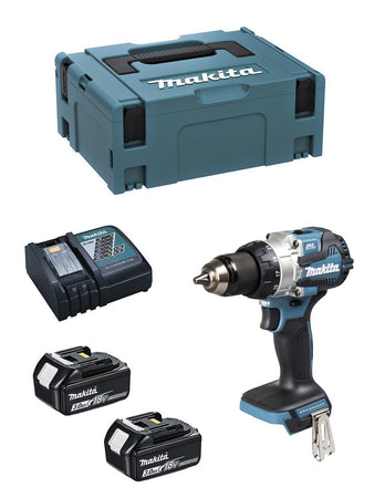 Trapano Avvitatore MAKITA DDF489RFJ (2 x 3,0 Ah + DC18RC + MAKPAC 2)
