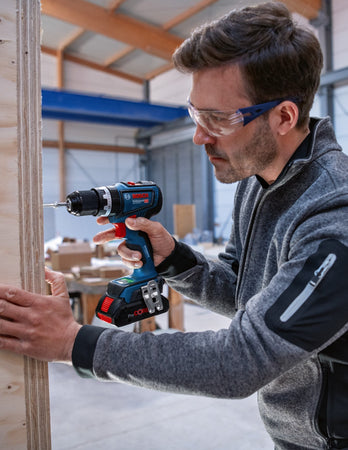 Trapano a Percussione BOSCH GSB 18V-90 C (Solo corpo + L-Boxx 136)