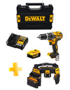 Trapano a Percussione DeWALT DCD796P1T (1 x 5,0 Ah + DCB1104 + TSTAK II) + Cintura portautensili DeWALT DWST1-75552