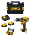 Trapano a Percussione DeWALT DCD796P2T (2 x 5,0 Ah + DCB115 + TSTAK II) + Set di 40 bits avvitamento