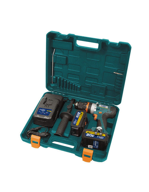 Trapano a Percussione VIRUTEX ATB80P (2 x 4,0 Ah + Caricabatterie + valigetta per il trasporto)