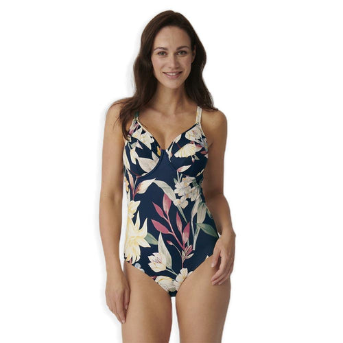 Triumph Costume Intero da Donna Botanical Leaf OW 02 10207928 S80 - Passarelli Biancheria