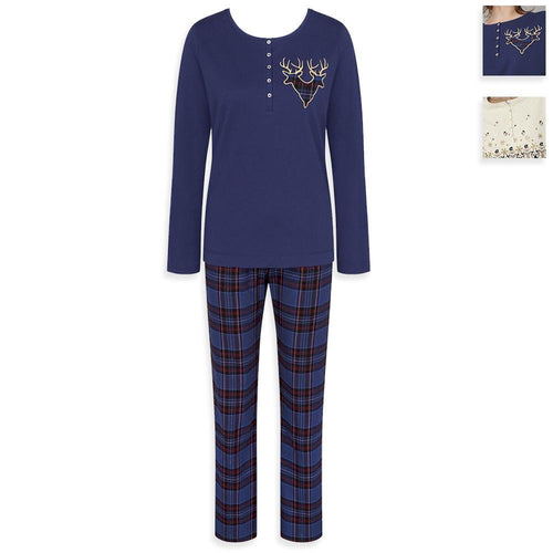 Triumph Pigiama Invernale da Donna in Caldo Cotone Sets PK Character 01 10209559 S44 - Passarelli Biancheria