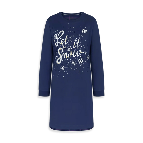 Triumph Camicia da Notte Winter Moments NDK X Blu S35 - Passarelli Biancheria