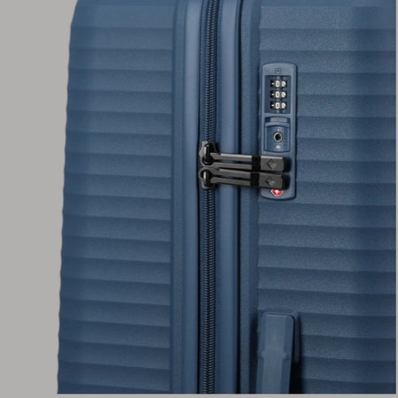 Trolley Travelite Air Stripe Espandibile Blu con Lucchetto TSA