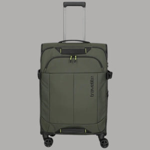 Trolley Travelite Briize Espandibile Khaki con Chiusura TSA