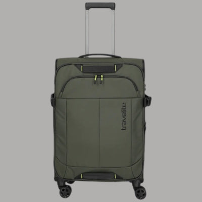 Trolley Travelite Briize Espandibile Khaki con Chiusura TSA