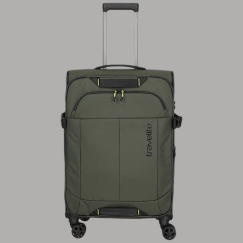 Trolley Travelite Briize Espandibile Khaki con Chiusura TSA