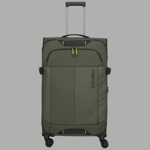 Trolley Travelite Briize L espandibile 4 ruote impermeabile Khaki