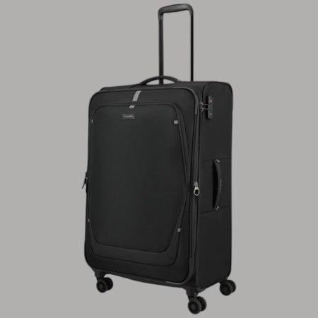 Trolley Travelite Umbria L Nero con Ruote Espandibile e TSA