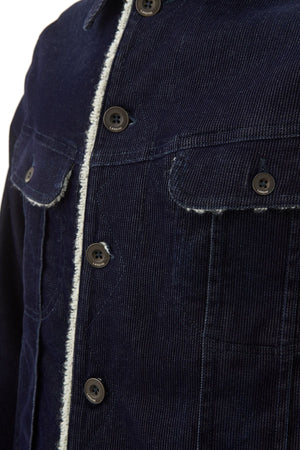 Lardini Giubbino in Velluto con Pelo interno da uomo