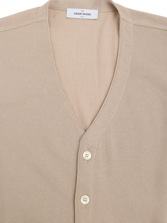 Gran Sasso Gilet beige da uomo