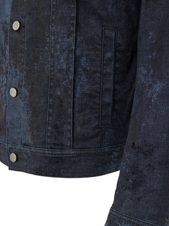 Dolce &amp; Gabbana Giubbino Effetto Spalmato in Grigio Scuro da uomo