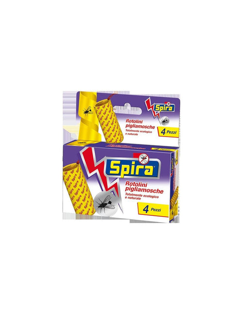 SPIRA Strisce per mosche 4 rotolini