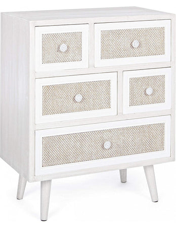 Cassettiera Yes Everyday 0744880 MONTIEL Bianco e Lino