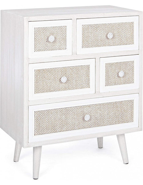 Cassettiera Yes Everyday 0744880 MONTIEL Bianco e Lino