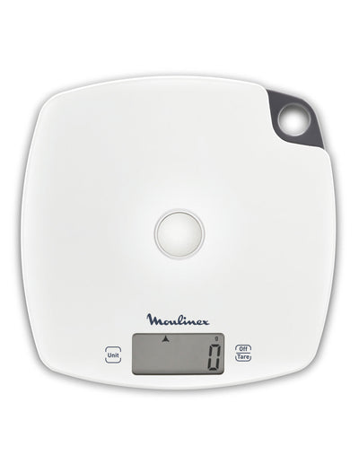 Moulinex BN1000 Grigio, Bianco Quadrato Bilancia da cucina elettronica