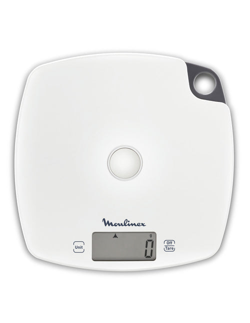 Moulinex BN1000 Grigio, Bianco Quadrato Bilancia da cucina elettronica