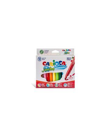 CARIOCA Pennarelli disegno 12 pz JUMBO colori assortiti