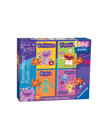 RAVENSBURGER School of Roars My First Puzzle 2-3-4-5 Pezzi