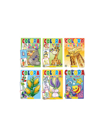 Hedison Editrice Libri da Colorare Serie Natura Assortiti