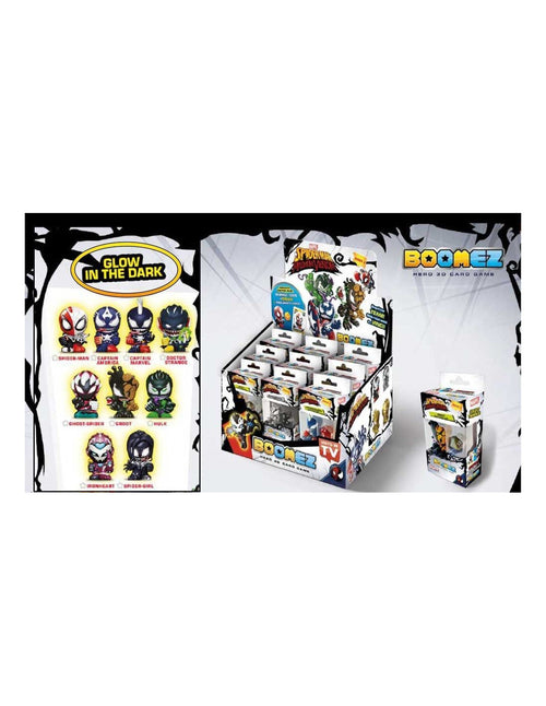 Sbabam Boomez Hero 3D Card Spiderman Maximum Venom Blister Glow In The Dark Assortito