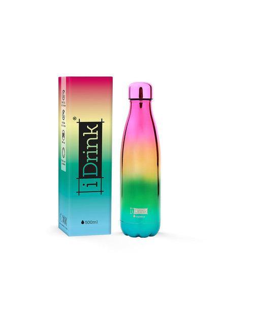 I-total Bottiglia Termica 500ml Metallic Arcobaleno