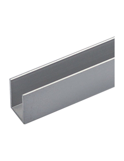 Profilo canalina Tipo 'U' mm8x8x1mt col.argento