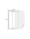 Zanzariera Finestra Bianca Adesiva Con Nastro In Velcro Misura 130X150cm