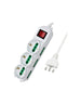 Multipresa Ciabatta Elettrica Cavo 5M Con 9 Posti 3 Prese Schuko 10/16A + 6 Prese Bipasso 2P+T 10/16A Interruttore