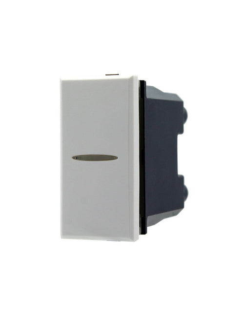 SANDASDON Deviatore Assiale 1P 16A Unipolare Bianco Compatibile Con Bticino Axolute