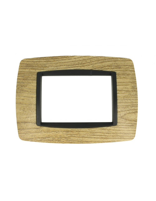 SANDASDON Placca Bombe 3M Legno Scuro Compatibile Con Bticino Living International