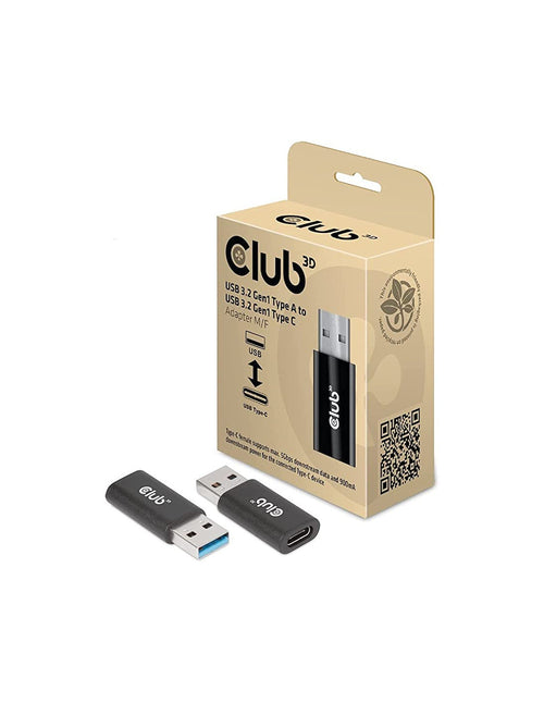 CLUB3D Adattatore Usb Type C 3.2 Gen 1 Female e USB 3,2 Gen 1 Type a Female