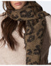 Mia Stola Mantella/Sciarpa Donna Leopardato Marrone