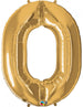numero zero metallizzato oro numero stagnola 01 ct