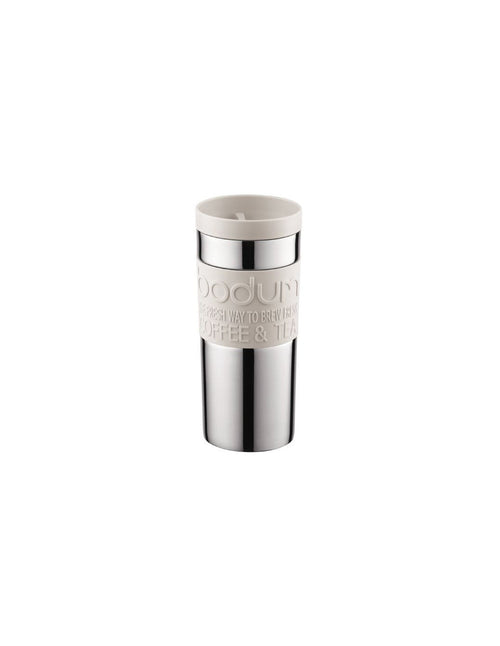 Tazza Da Viaggio Travel Mug, 0,35 l in acciaio inossidabile 8,5 x 8,5 x 18 cm, colore: Beige, Bodum 11093  133B