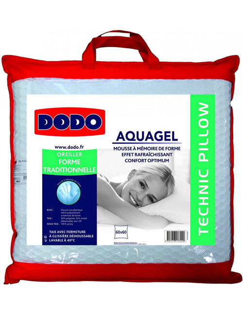 Cuscino Dodo Aquagel in poliestere/Modal, uni + rivestimento sotto poliestere/