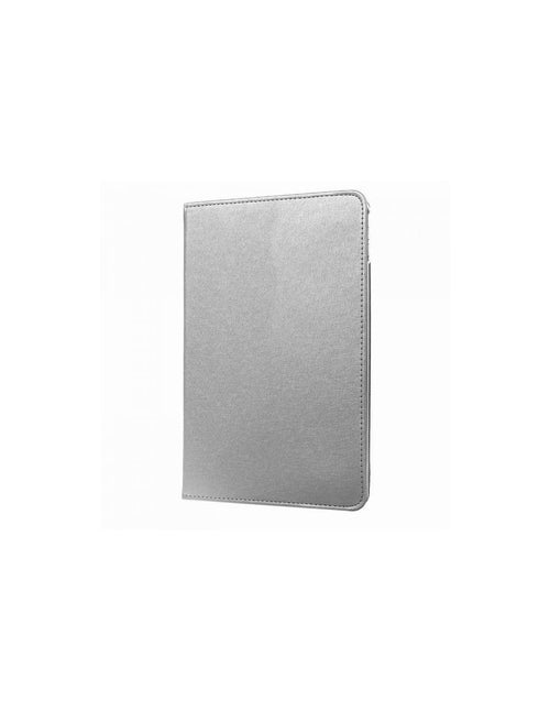 Custodia protettiva rotante in similpelle argento per iPad 2/3/4