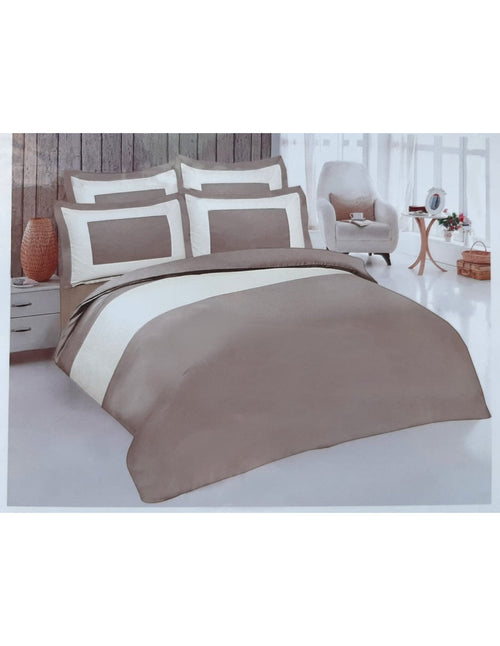 Perle de Coton Copripiumino Bayadère Bicolore 2 piazze