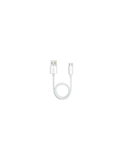 AllDock Cavo Micro-USB intrecciato Silver 350 mm