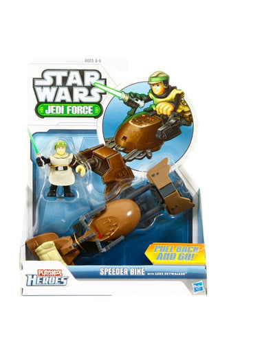 Hasbro Personaggio Playskool Heroes Star Wars Jedi Force con veicolo