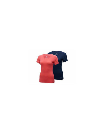 REEBOK T-SHIRT RANI (X2) NAVY E ROSA TG S