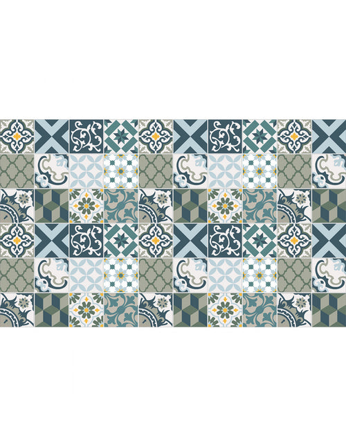 Ambiance Set di 60 adesivi murali Mosaico tanza, 15 15 cm A796