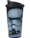 Star Wars Storm Trooper Bicchiere con Coperchio, Nero, 475 cl