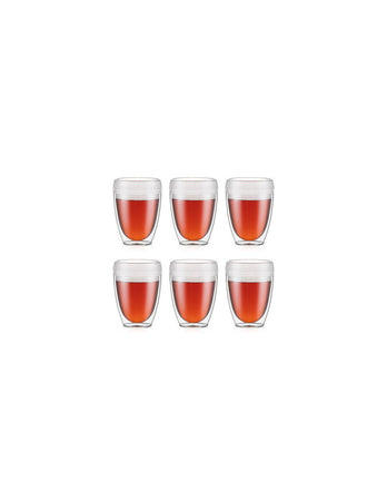 Bodum PAVINA Outdoor Set di 6 bicchieri di plastica a doppia parete, 0,35 l