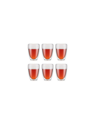Bodum PAVINA Outdoor Set di 6 bicchieri di plastica a doppia parete, 0,35 l