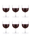 BODUM OKTETT 6 Bicchieri da Vino Rosso in plastica duratura, 0,25 Litri