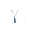 Collana Con Pendente Cristalli Di Swarovski Blu
